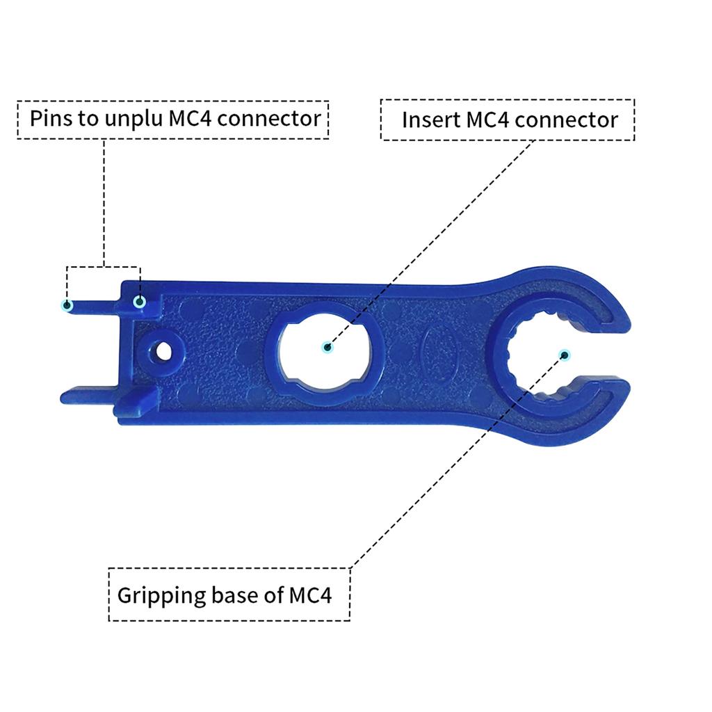 Solar Crimping Tools for Solar Panel PV Cable Include 1 Pair Solar Connector, Stripper, Spanner,