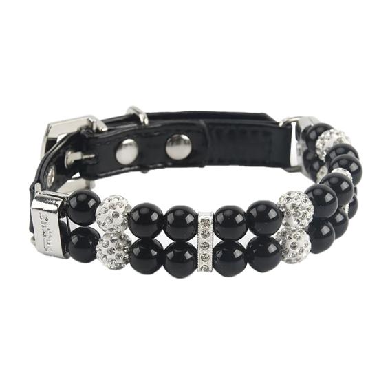 Pet Collar Elegant Decor Accessory Wear-resistant Fashion Dogs Faux Pearls Necklace Loop for Small