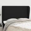 VidaXL Headboard with Ears Black 147x23x118-128 Cm Fabric3117676
