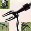 Heavy-Duty Aluminum Garden Weeding Tool with 4-Claw Steel for Root Removal