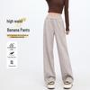 Women's High-Waisted Banana Wide-Leg Pants