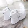 2024 Fleece-Lined Cotton Shoes for Women  Korean Style Warm High-Top Martins  All-Match Winter Footwear for Students