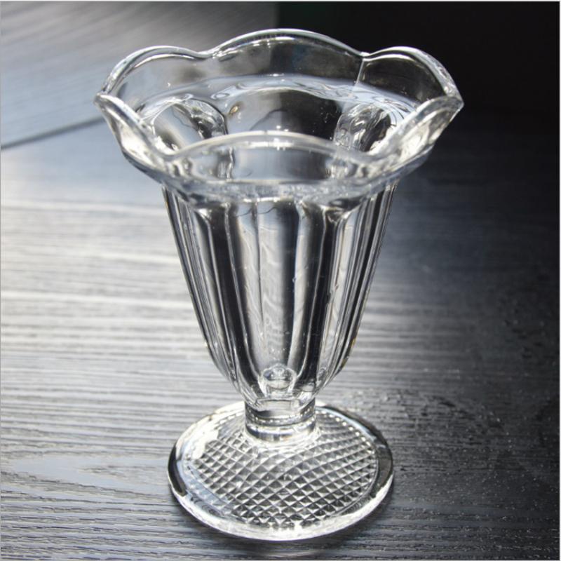 7oz 205ml Versatile Dessert Cup Household Drinkware Creative Cocktail Glass Transparent Sundae Ice Cream Cups Drinks for Party