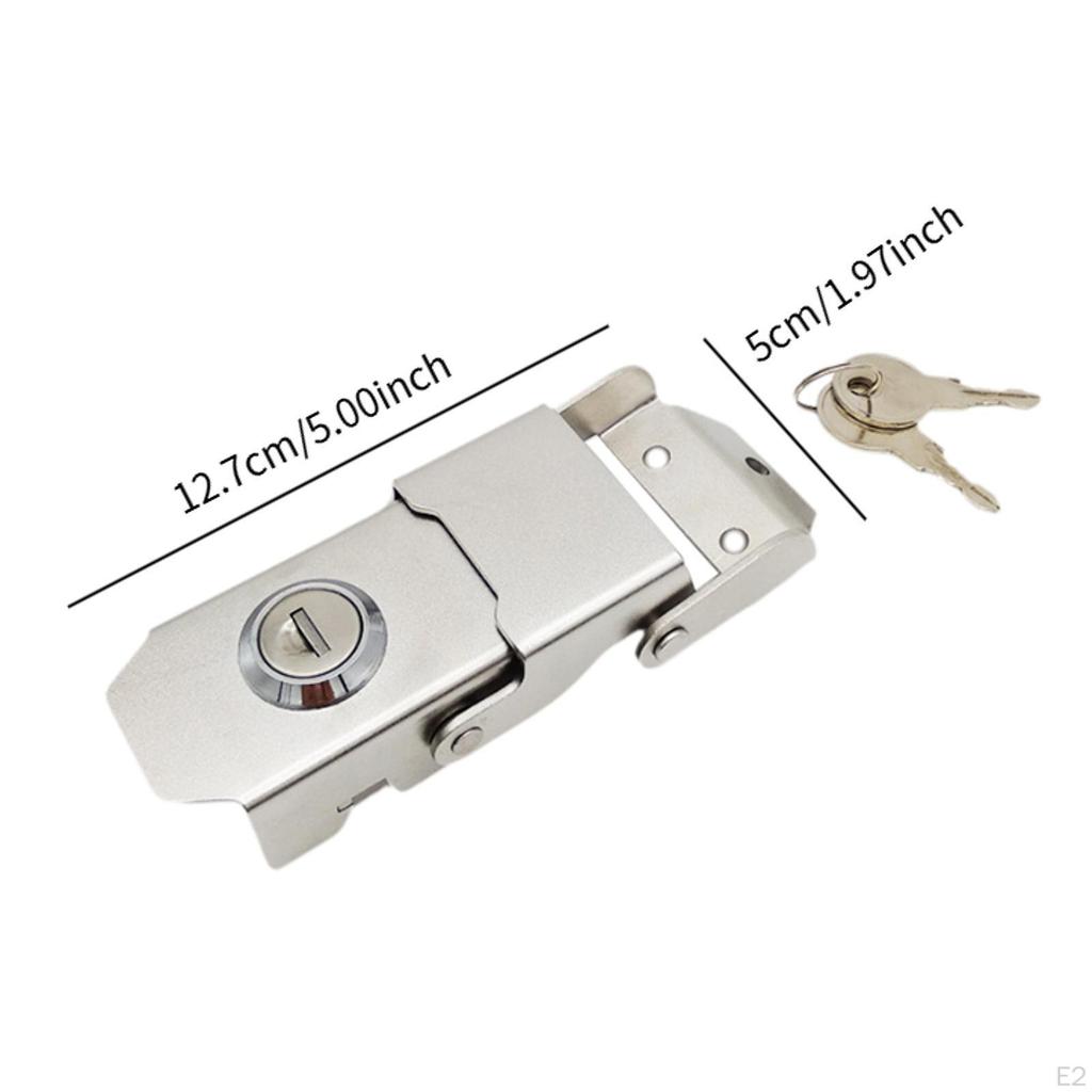 Motorcycle Rear Trunk Lock Stainless Steel Motorbike Accessories Tail