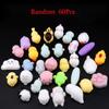 60PCS Kawaii Animal Squishy Toys for Kids Antistress Ball Squeeze Party Favors Stress Relief Toys for Boys Girls Birthday Gifts
