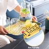 Yousheng Multi-Purpose Drainage Tray Double-Layer Plastic Drying Rack Rinseable Garbage Tray for Kitchen Living Room Pet Use Cat Litter Box