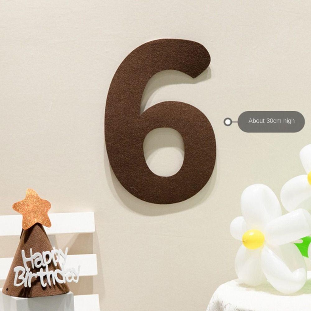 Garland Pull Flags Hanging Flag Happy Birthday Pulling Flower Felt Birthday Banner Party Decor