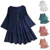 Women's Fashion Casual Loose Pleated Lace Hollow V-Neck Blouse Top