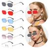 Vintage Small Frame Rimless UV400 Sun Glasses Eyewear Rectangle Sunglasses for Women