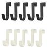 WANJICHENRUI Door Hooks, Garbage Bag Hangers, Lintel Hooks, Set of 10, Non-Slip Door Hangers for Kitchen, Storage, Entryway, Closet, Bathroom, and Und