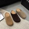 Обувь на горячем воздухе женская обувь 2025 весна и осень универсальные мягкие на плоской подошве повседневные шлепанцы Boken на одном педале