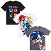 Childrens/Kids Team Sonic Characters T-Shirt (Pack of 3)