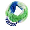 Summer Ladies Scarf Stylish Comfortable Resin Stone Charm Female Necklace Outdoor Wear Sun Protection EMA