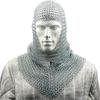 Medieval Chainmail Coif Armor, 47.625 Cm