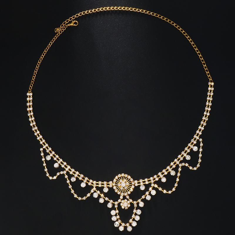 Stonefans Bohemian Rhinestones Forehead Headdress Bridal Headband Chains For Women Crystals Wedding Accessories Hair Band Indian