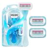Women Shaver Blades and 3pc Razor Machine Ladies Shaving Manual Four-layer Shave Hair Removal