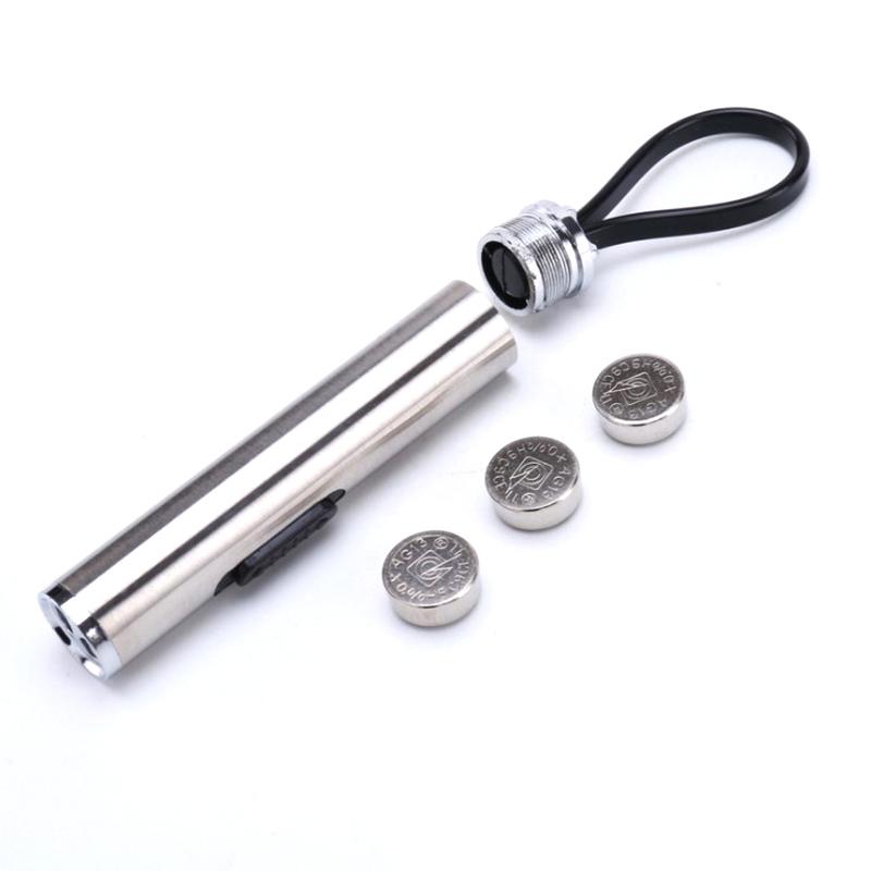 2in1 Mini USB Rechargeable LED Laser UV Torch Pocket Pen LED Flashlight Camping