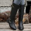 Large Size Square and Pointed Locomotive Style Women's Boots Autumn and Winter New High Tube But Knee Going Out Boots