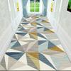 Geometric Nordic Long Corridor Carpet Anti Slip Hallway Area Rugs Decoration Home Porch Entry Doormat Washable Carpet Runner