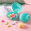 5pcs Shell-Shaped Plastic Candy Boxes - Perfect for Baby Showers, Weddings, Mermaid Birthday Parties, and Favors
