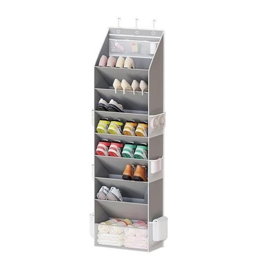 Shoe Organizer 8 Tier Over The Door Shoe Organizer Hanging Closet Shoe Storage with Large Deep Pockets Fits 16-24 Pairs of Sneakers Sandals Boots
