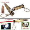 1Pc Multifunction 4In1 Bullet Shaped Pen Survival EDC Laser+Light+Life-Saving Hammer+Ballpoint