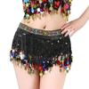 Sequin Belly Dance Hip Glitter Sequin Tassel Wrap Sparkly Bling Fringe Tassel Latin Dance Coin Hip Belt Waist Perfect for and Performance [Getrays]