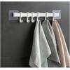 Kitchen Hook Rack No-Drill Hanging Rod Strong Adhesive Bathroom Wall Hook Towel Rack