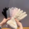 Breathable Little Bear Padded Gloves Warm Bicycle  Gloves  Women
