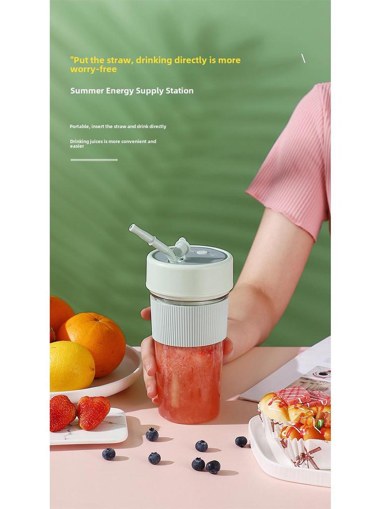Portable Rechargeable Mini Juicer Cup - Household Multi-Function Wireless Blender