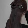 Vintage Crescent Moon Hair Sticks Simple Chinese U-Shape Hairpins Disk Hairstick