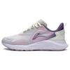 Li Ning Windbreaker Non-Slip Breathable Shock Absorption Rebound Low-Top Running Shoes Women Sneaker Purple Gray ARSS014-4