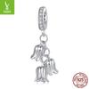 Lily Of The Valley Pendant S925 Sterling Silver Flower Beads Premium Bracelet Beaded Accessories Necklace Diy