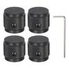 Uxcell Potentiometer Knobs, Aluminum Guitar Control Knobs, Single Shaft with Wrench, for Guitar, Bass, Audio, Power Amplifier, Volume Control, 17mm