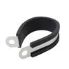 Metal Wiring Hose Clamp Useful Cable Fasteners Rubber Lined Clips  Hardware Electrical Fittings