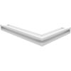 Vent Cover LUFT Corner Left 60x40x6 White Slim