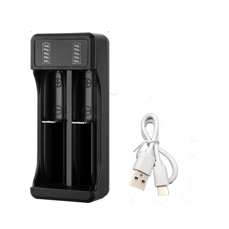 2/4 Slots Universal Battery Charger for 18650 18500 16340 14500 26650 Rechargeable Lithium Battery USB Charging Adapter AVE