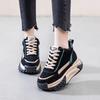 Retro Thick-soled High-top Velvet Dad Shoes for Women's 2025 New Winter Cotton Shoes, Small Casual Sports Versatile