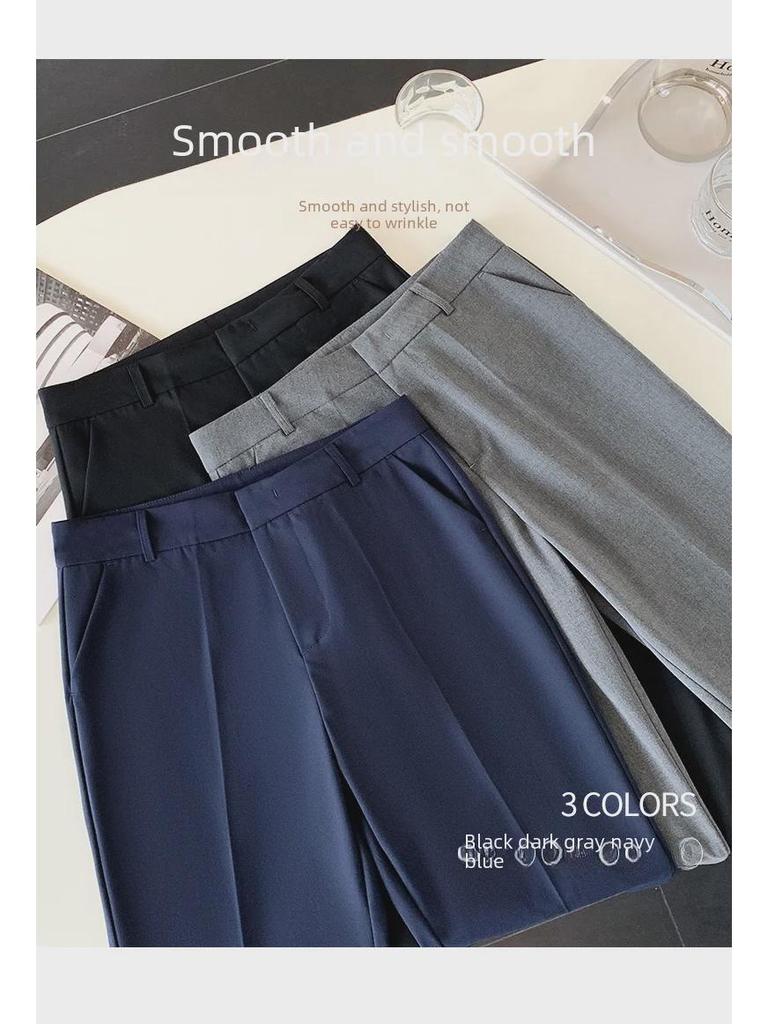 Women's High-Waist TR Suit Pants - Slim, Straight, Smart Casual for Spring To Autumn