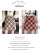 Women's High-Waist Wool Plaid Retro A-Line Skirt - Autumn/Winter Collection, Slim Fit, Short Length