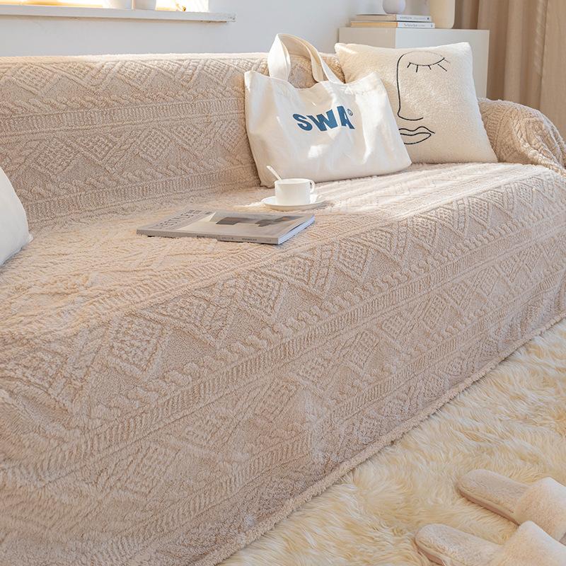 Anti-Cat Scratch Sofa Cover Towel Winter Plush Sofa Cover Cover Full Cover Sofa Blanket Full Cover Cushion