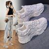 2025 Spring New Korean Version of Dad Women's Shoes Ins Tide Student Sports Running Shoes Women's Breathability Increases XX903