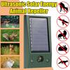 Ultrasonic Animal Repeller Solar Powered Rodent Repellent with Flashing LED Light Repel Rat Skunk