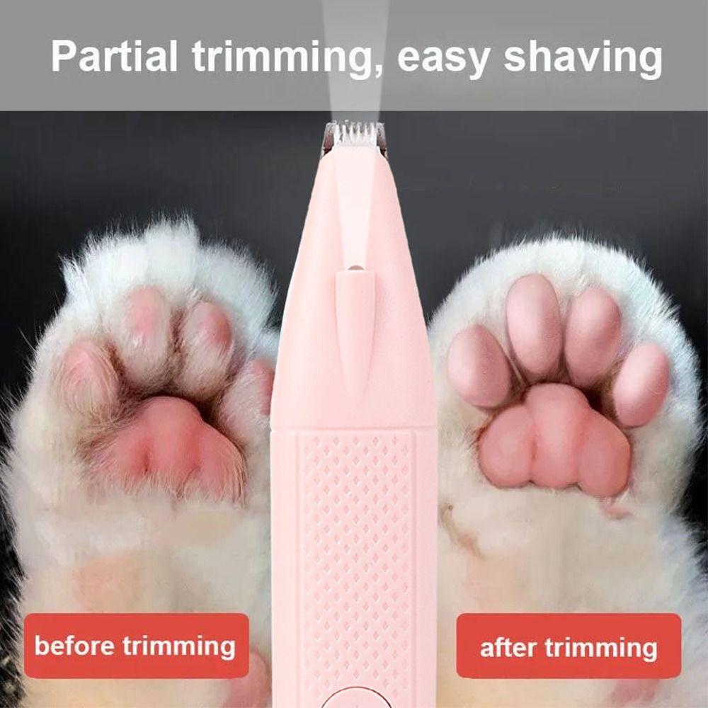 Electric Electric Dog Cutter with Led Light Cat Grooming Trimmer Pet Foot Hair Trimmer Dog Cat