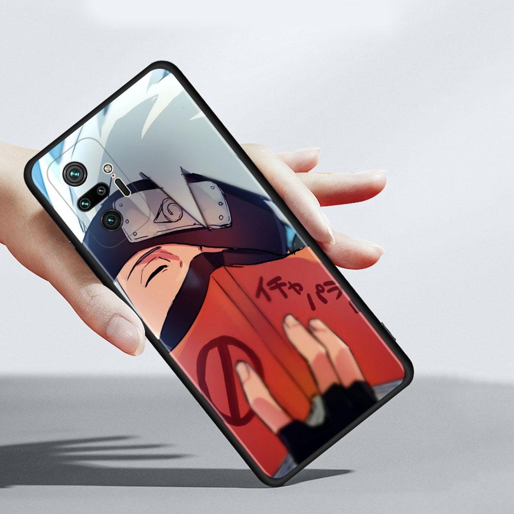 Phone Case for Xiaomi Redmi 9 9a 9c 8 K40 Note 9s 9 10 11 8 Pro 7 11t 9t 8t Cover Silicone Coque Anime Naruto Kakashi