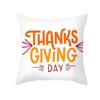 Autumn Harvest Thanksgiving Cushion Cover New Arrival Turkey Pumpkin Peach Skin Printed Cushion
