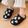 Fashion Halloween Fuzzy Slippers Warm Couple Home Shoes Cute Cartoon House Slippers for Autumn Winter