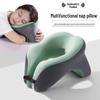 U-Shaped Memory Foam Nap Pillow for Office, Student Neck Support, Face Down, Airplane Travel