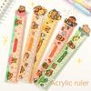 15cm Capybara Ruler School Office Supplies Straight Ruler Creative Drawing Tools