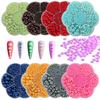 5600 Pcs Half Round Faux Pearls Flat Back Beads Bulk with Storage Box Assorted Sizes Fake Pearl Beads for Crafting DIY Nail Art Phone Decoration